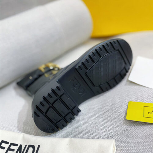 High Quality Luxury Fendi Retro British Style Martin Boots – Style 67379 product detail