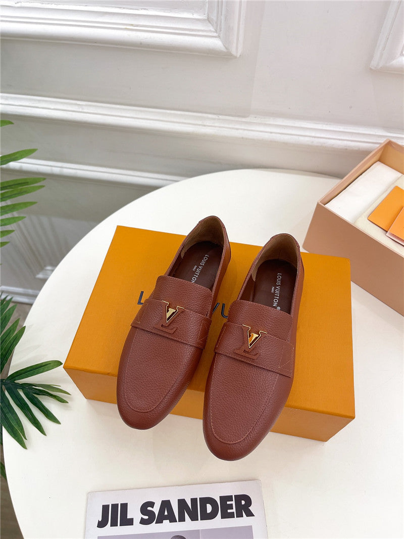 High Quality Luxury Louis Vuitton New Flat Loafers – Style 87779