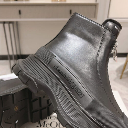 High Quality Luxury Alexander McQueen Front Zip Booties – Style 88643 product detail