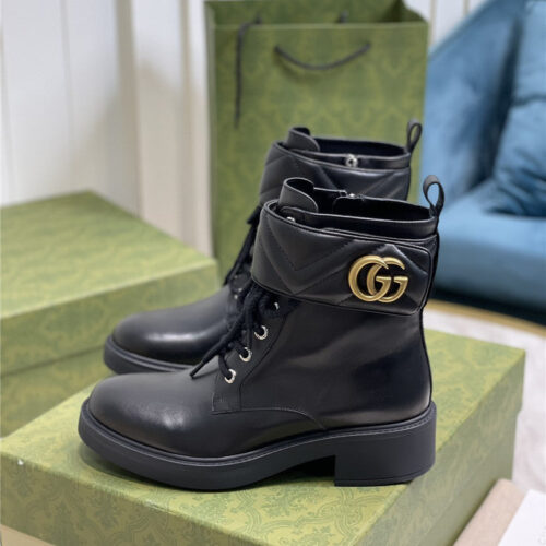 High Quality Luxury Gucci New Chain Double G Short Boots product detail