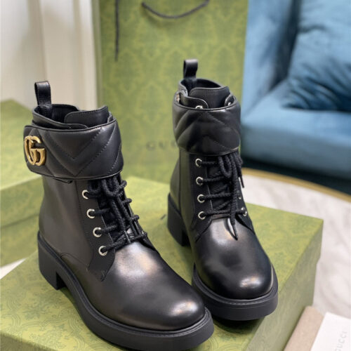 High Quality Luxury Gucci New Chain Double G Short Boots product detail