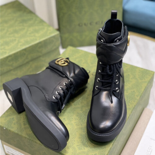 High Quality Luxury Gucci New Chain Double G Short Boots product detail