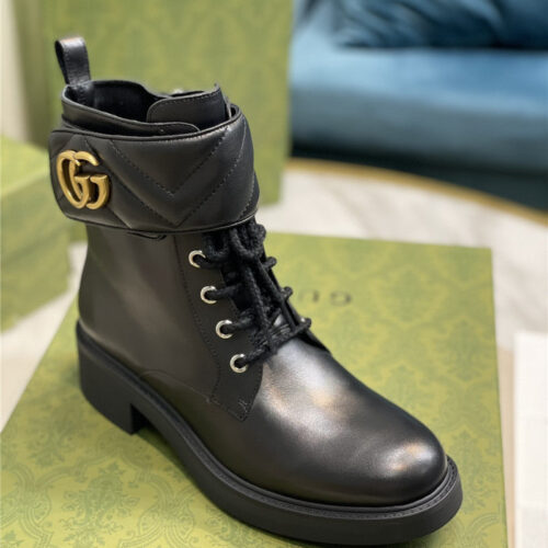 High Quality Luxury Gucci New Chain Double G Short Boots product detail