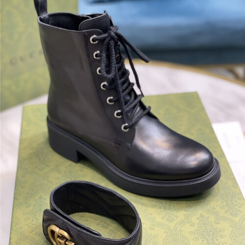 High Quality Luxury Gucci New Chain Double G Short Boots product detail