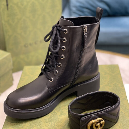 High Quality Luxury Gucci New Chain Double G Short Boots product detail