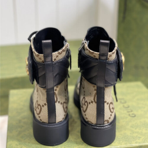 High Quality Luxury Gucci New Chain Double G Short Boots – Style 96179 product detail