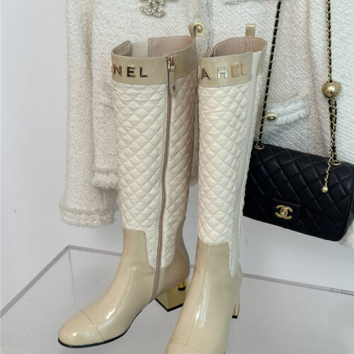 High Quality Luxury Chanel Letter Rhombus Down Boots – Style 35910 alternate view
