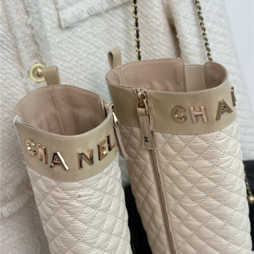 High Quality Luxury Chanel Letter Rhombus Down Boots – Style 35910 product detail