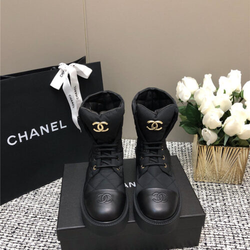 High Quality Luxury Chanel New Diamond Thick-Soled Short Boots – Style 71494 product detail