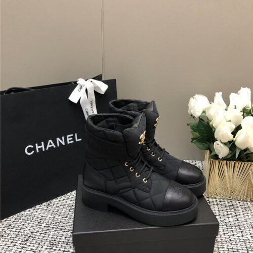 High Quality Luxury Chanel New Diamond Thick-Soled Short Boots – Style 71494