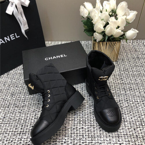 High Quality Luxury Chanel New Diamond Thick-Soled Short Boots – Style 71494 product detail
