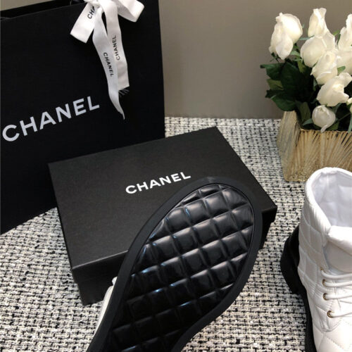 High Quality Luxury Chanel New Diamond Thick-Soled Short Boots – Style 28550 product detail