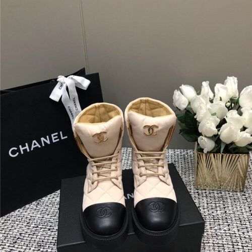 High Quality Luxury Chanel New Diamond Thick-Soled Short Boots – Style 25158 product detail