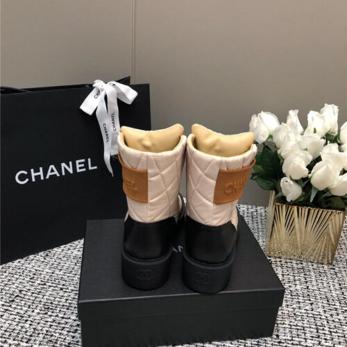 High Quality Luxury Chanel New Diamond Thick-Soled Short Boots – Style 25158 product detail