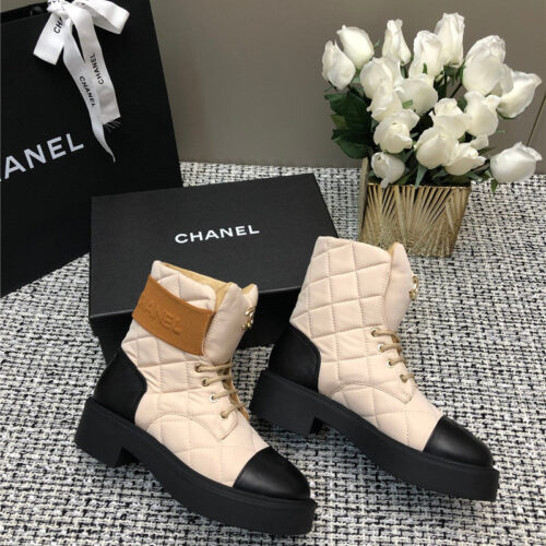 High Quality Luxury Chanel New Diamond Thick-Soled Short Boots – Style 25158 product detail