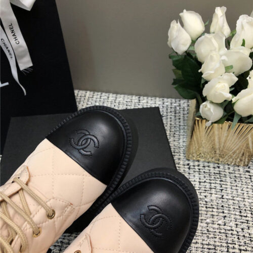 High Quality Luxury Chanel New Diamond Thick-Soled Short Boots – Style 25158 product detail