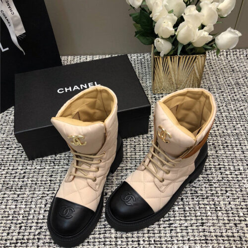 High Quality Luxury Chanel New Diamond Thick-Soled Short Boots – Style 25158 alternate view