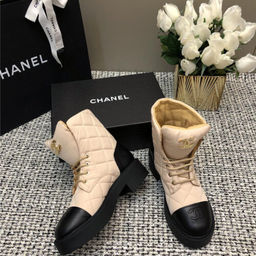 High Quality Luxury Chanel New Diamond Thick-Soled Short Boots – Style 25158 product detail