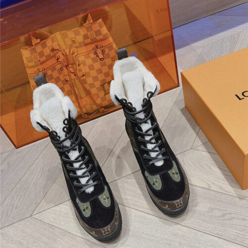 High Quality Luxury Louis Vuitton Classic High Heel Martin Boots product detail