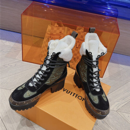 High Quality Luxury Louis Vuitton Classic High Heel Martin Boots product detail