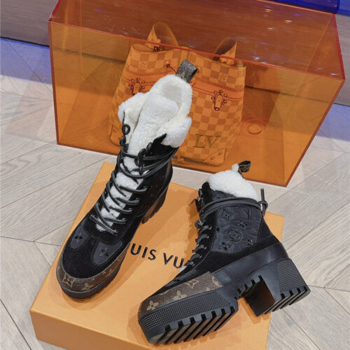 High Quality Luxury Louis Vuitton Classic High Heel Martin Boots – Style 79011 product detail