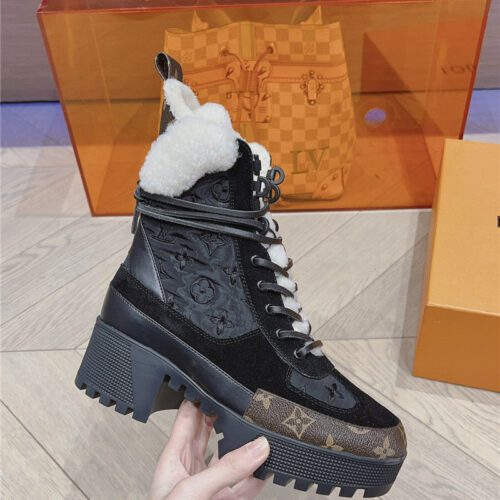 High Quality Luxury Louis Vuitton Classic High Heel Martin Boots – Style 79011 product detail