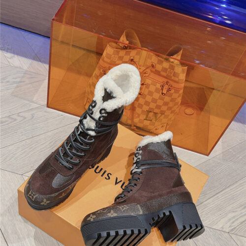 High Quality Luxury Louis Vuitton Classic High Heel Martin Boots – Style 77315 product detail