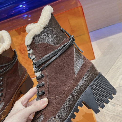 High Quality Luxury Louis Vuitton Classic High Heel Martin Boots – Style 77315 product detail