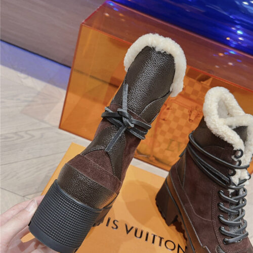 High Quality Luxury Louis Vuitton Classic High Heel Martin Boots – Style 77315 product detail