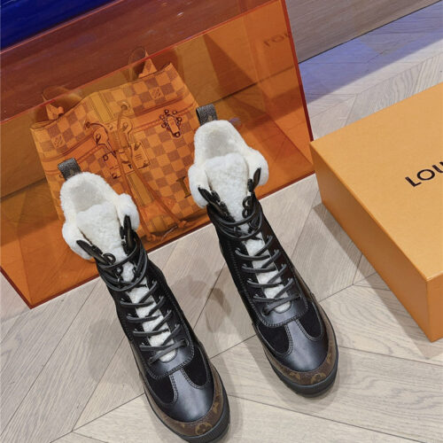 High Quality Luxury Louis Vuitton Classic High Heel Martin Boots – Style 08387 alternate view