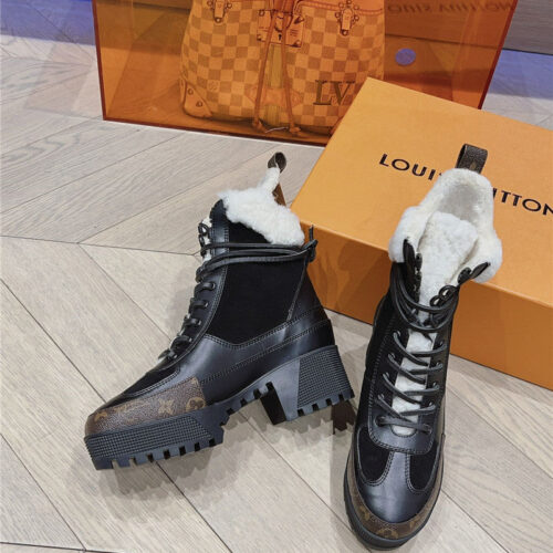 High Quality Luxury Louis Vuitton Classic High Heel Martin Boots – Style 08387 product detail
