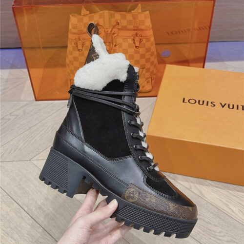 High Quality Luxury Louis Vuitton Classic High Heel Martin Boots – Style 08387 product detail