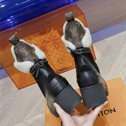 High Quality Luxury Louis Vuitton Classic High Heel Martin Boots – Style 08387 product detail