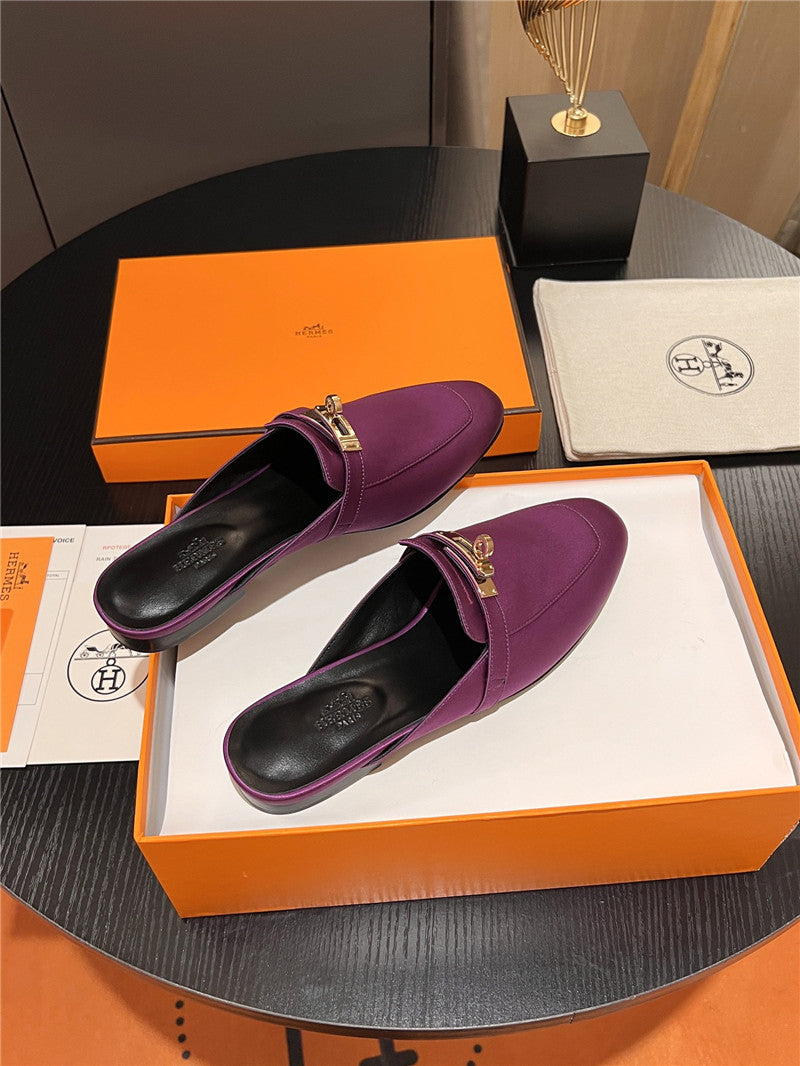 High Quality Luxury Hermes Classic Kelly Mules Half Drag – Style 97091 product detail