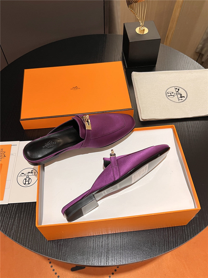 High Quality Luxury Hermes Classic Kelly Mules Half Drag – Style 97091 product detail