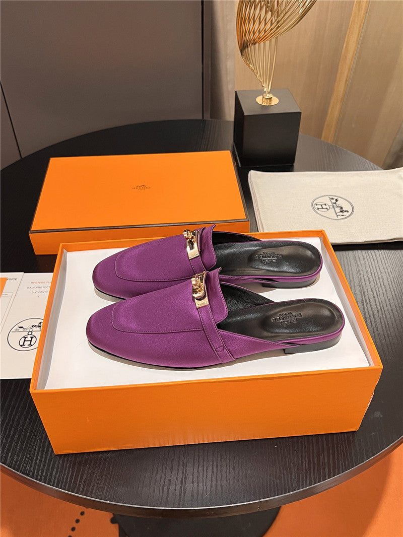 High Quality Luxury Hermes Classic Kelly Mules Half Drag – Style 97091 product detail