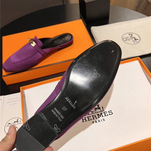 High Quality Luxury Hermes Classic Kelly Mules Half Drag – Style 97091 product detail