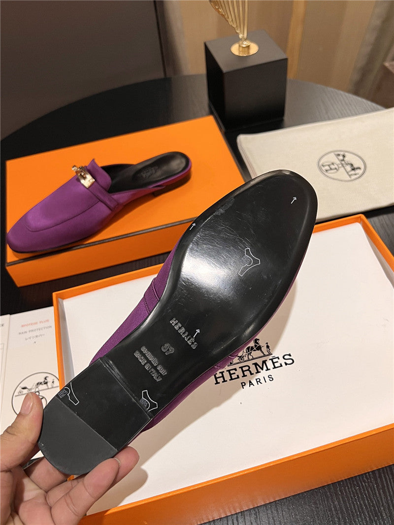 High Quality Luxury Hermes Classic Kelly Mules Half Drag – Style 97091 product detail