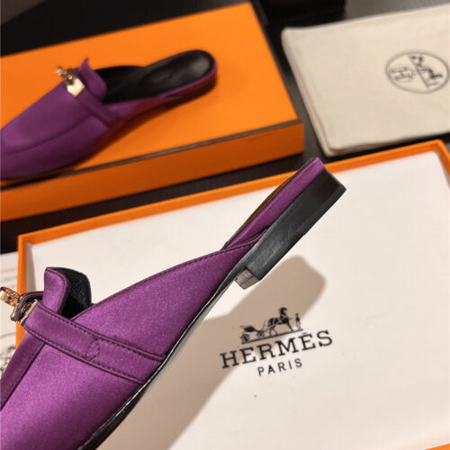 High Quality Luxury Hermes Classic Kelly Mules Half Drag – Style 97091 product detail