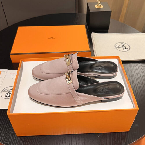 High Quality Luxury Hermes Classic Kelly Mules Half Drag – Style 29859 product detail