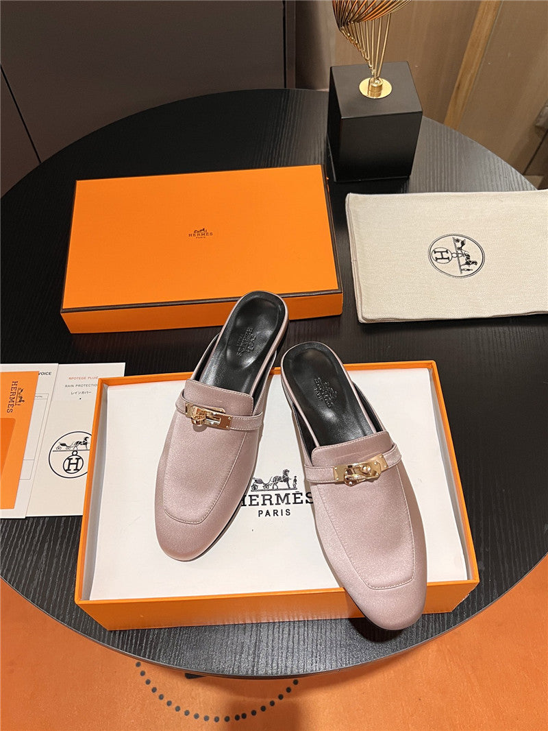 High Quality Luxury Hermes Classic Kelly Mules Half Drag – Style 29859 product detail