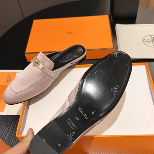 High Quality Luxury Hermes Classic Kelly Mules Half Drag – Style 29859 product detail