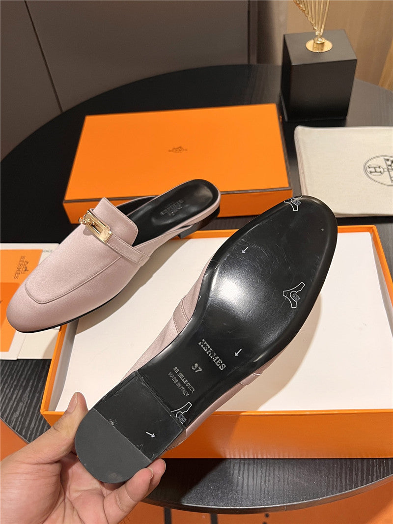 High Quality Luxury Hermes Classic Kelly Mules Half Drag – Style 29859 product detail