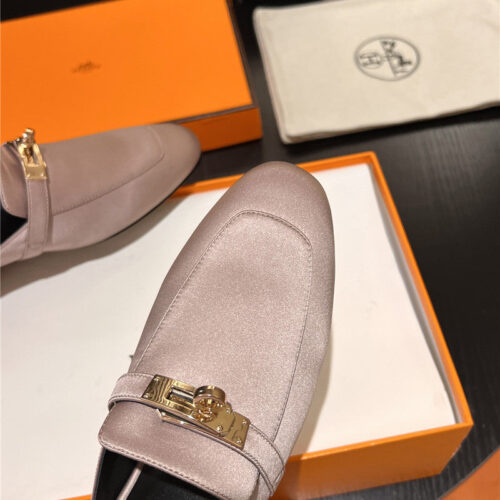 High Quality Luxury Hermes Classic Kelly Mules Half Drag – Style 29859 product detail