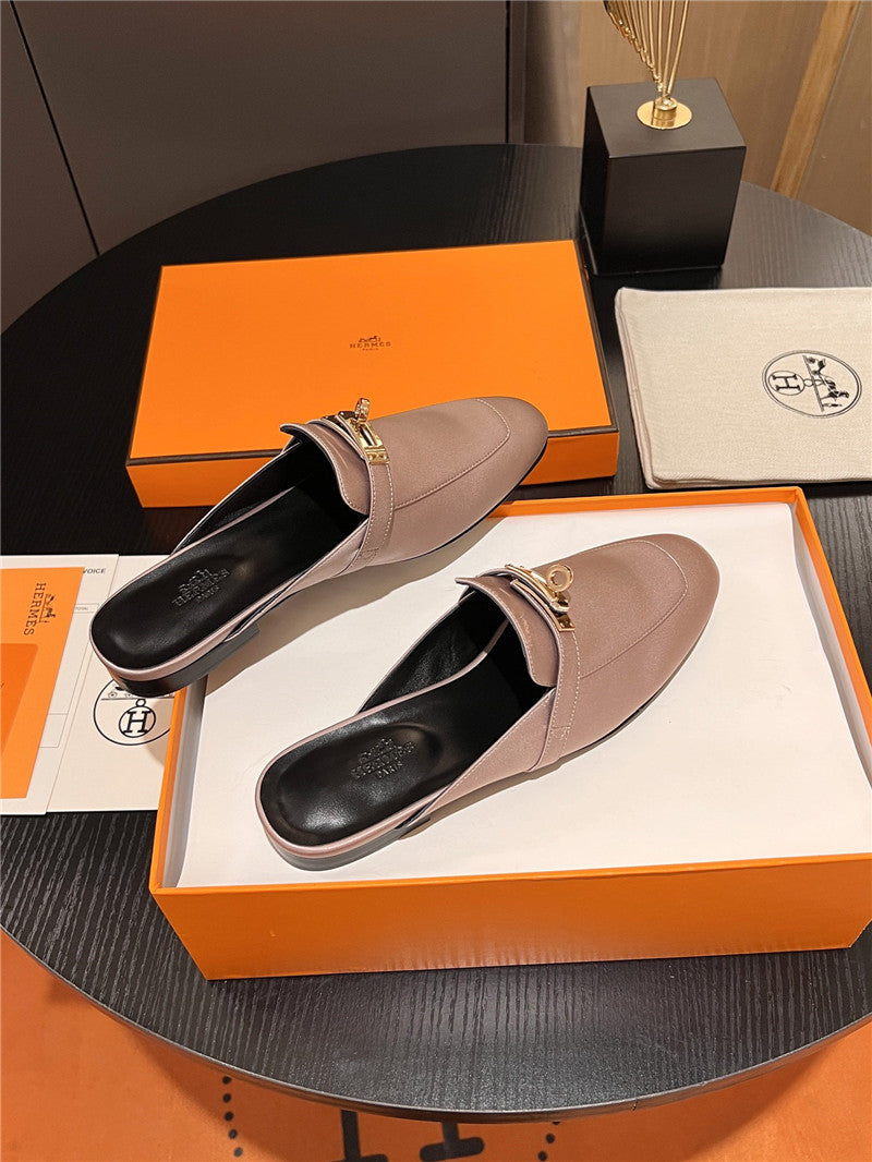 High Quality Luxury Hermes Classic Kelly Mules Half Drag – Style 29859 product detail