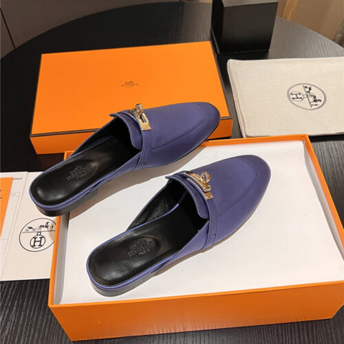 High Quality Luxury Hermes Classic Kelly Mules Half Drag – Style 60931 product detail