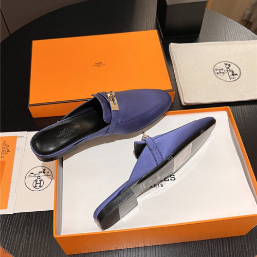 High Quality Luxury Hermes Classic Kelly Mules Half Drag – Style 60931 product detail