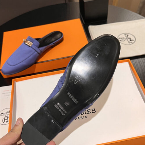 High Quality Luxury Hermes Classic Kelly Mules Half Drag – Style 60931 product detail