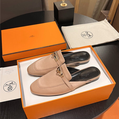 High Quality Luxury Hermes Classic Kelly Mules Half Drag product detail