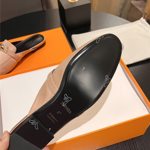 High Quality Luxury Hermes Classic Kelly Mules Half Drag product detail